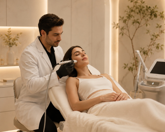 Aesthetic care treatment room at Neoskyn Hospital
