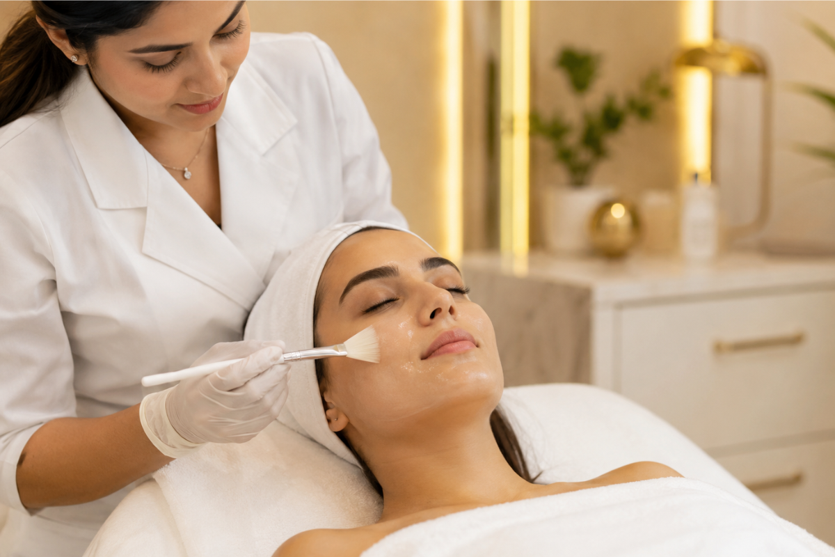 Hydrafacial and medifacial skin treatment